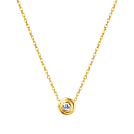 Kids Step Bezel Solitaire Necklace