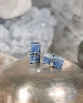 Kyanite Slice Stud Earring