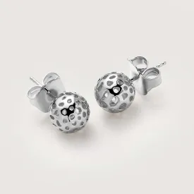 Lattice Globe Stud Earrings