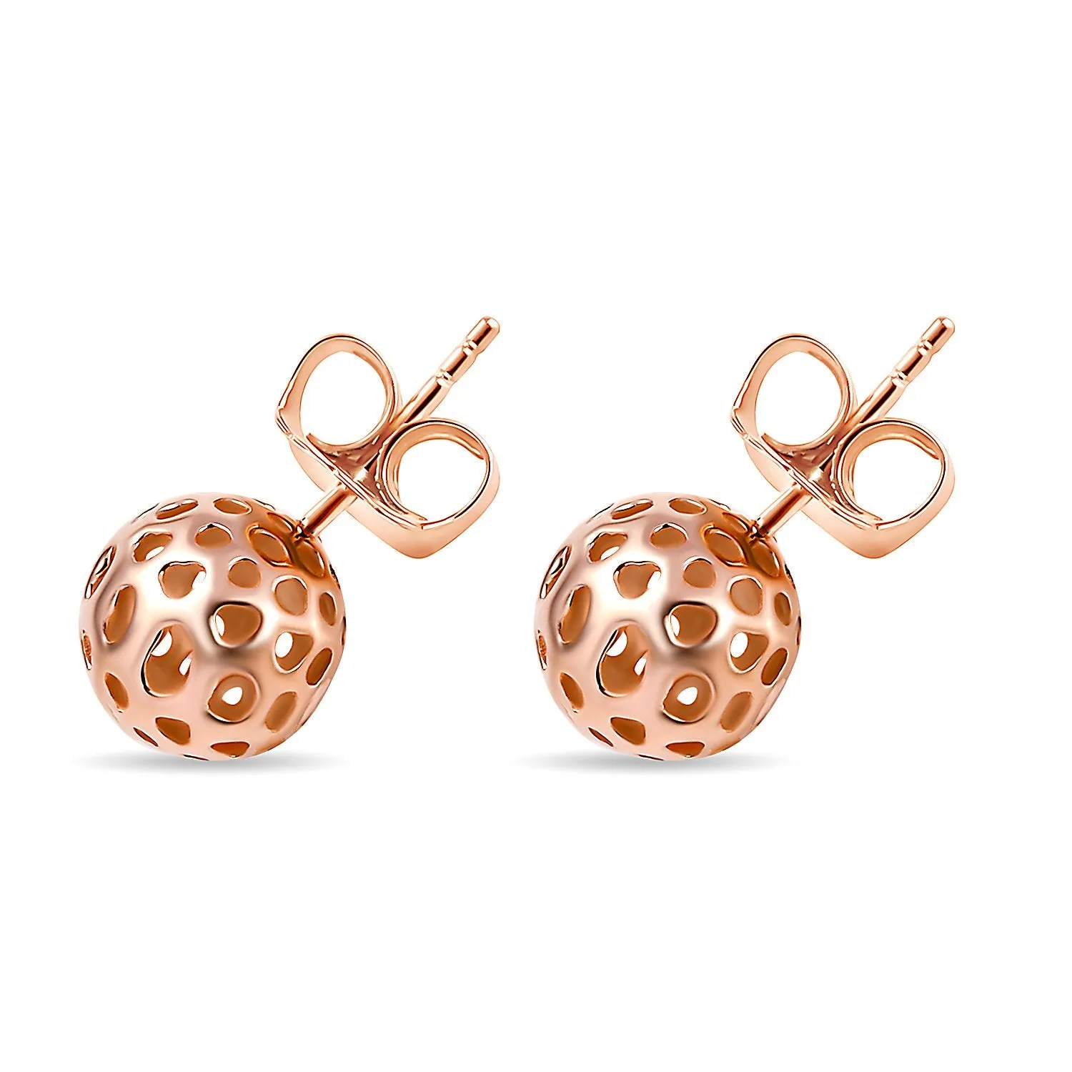 Lattice Globe Stud Earrings