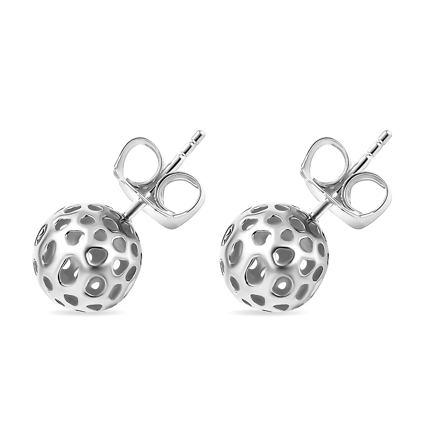 Lattice Globe Stud Earrings