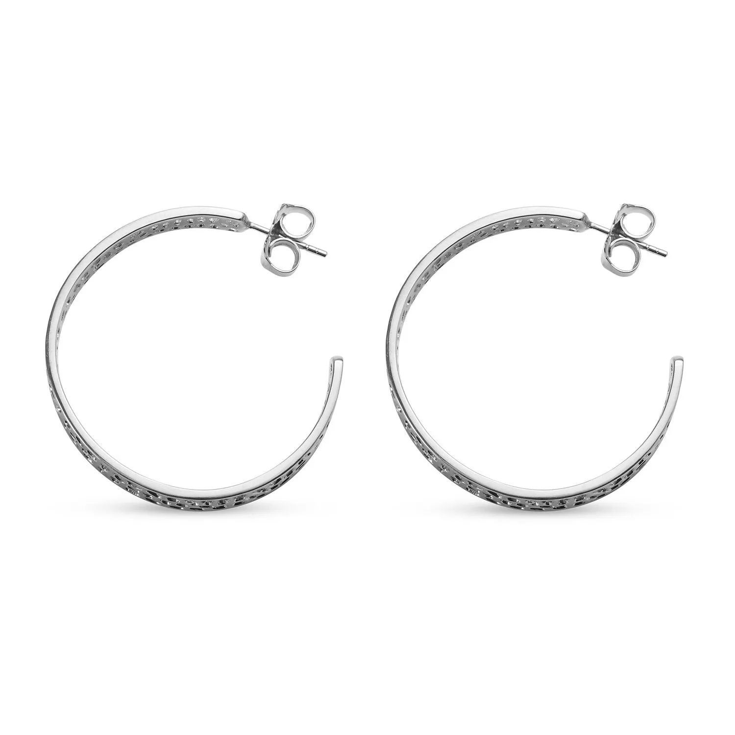 Lattice Hoop Earrings