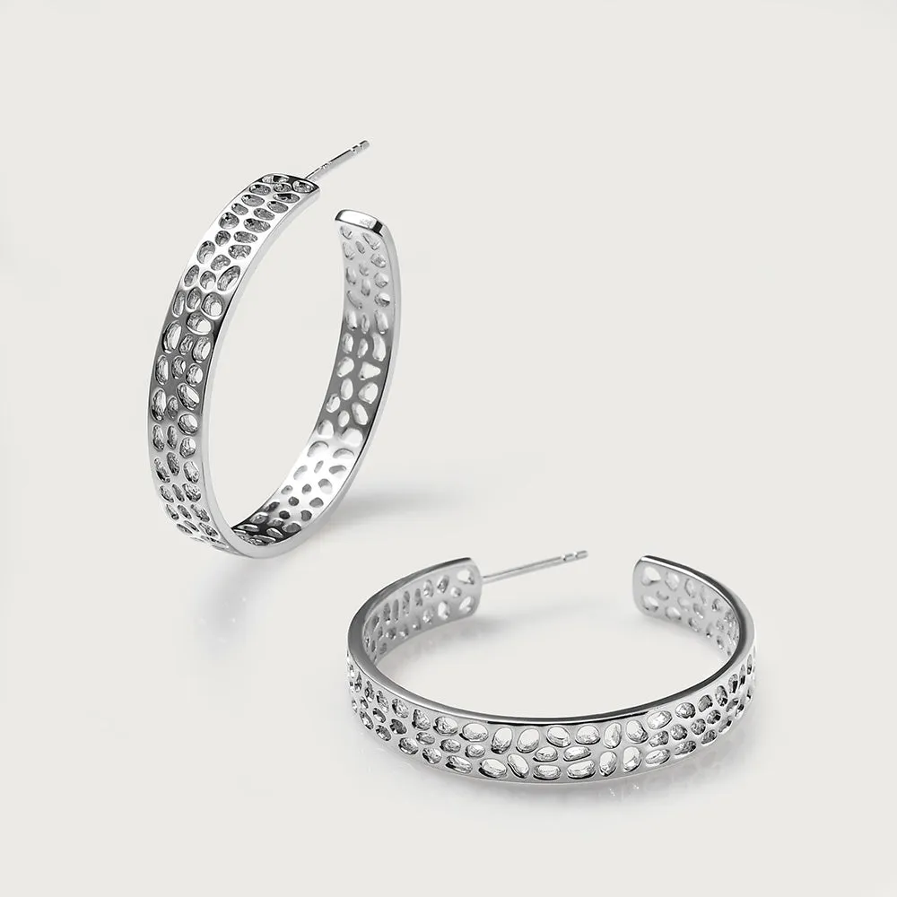 Lattice Hoop Earrings