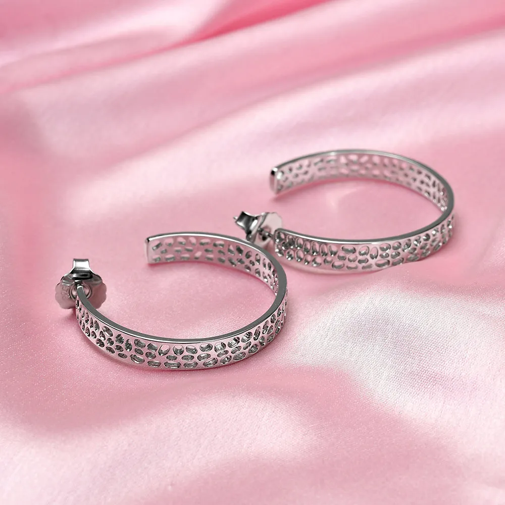 Lattice Hoop Earrings