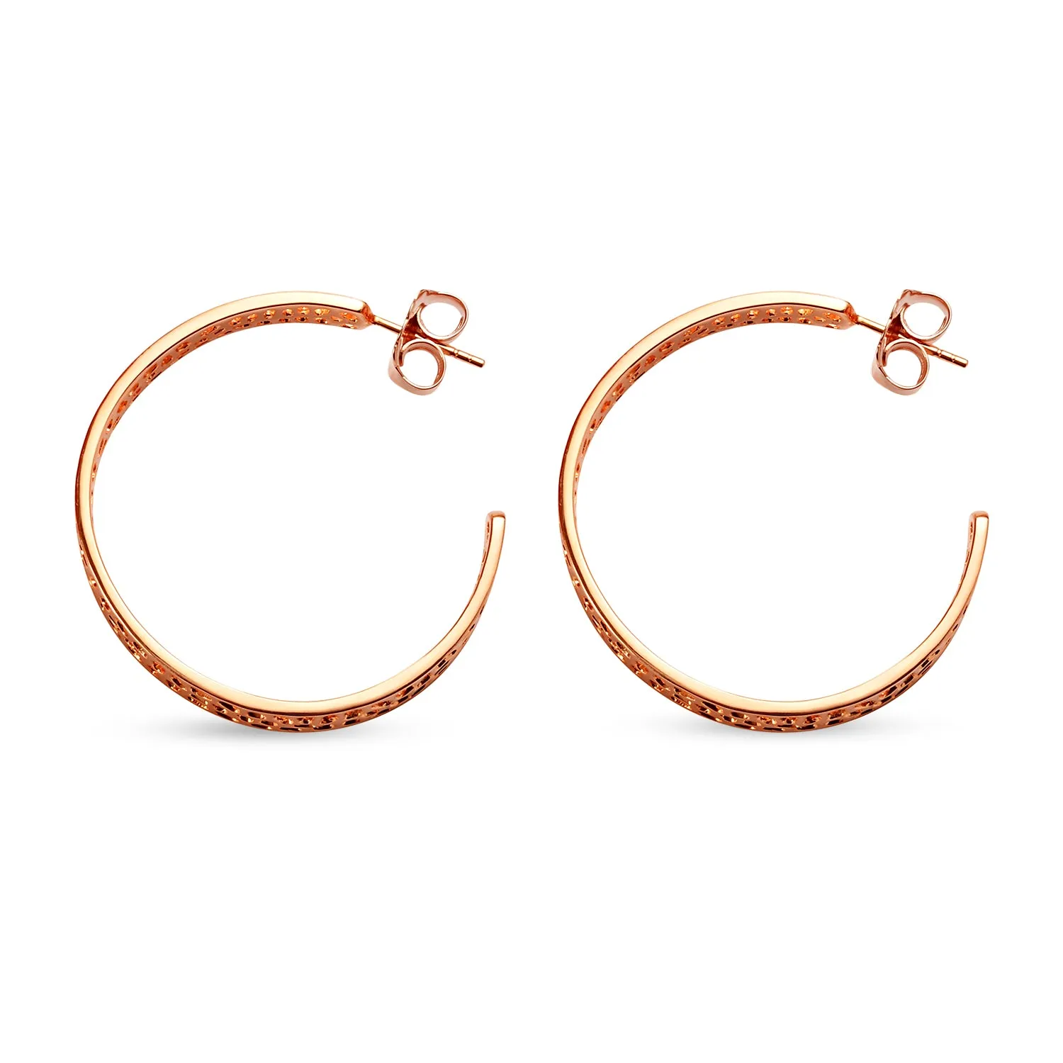 Lattice Hoop Earrings