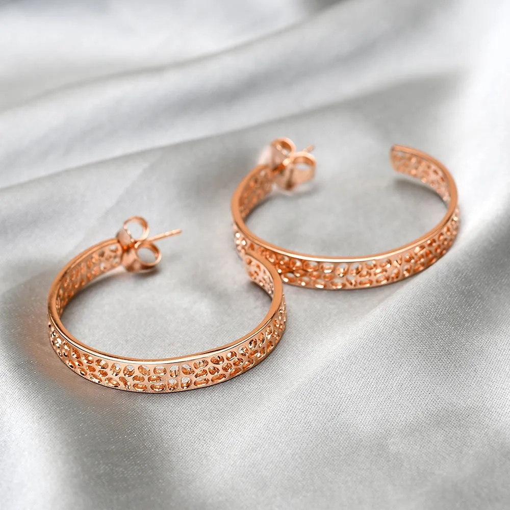 Lattice Hoop Earrings