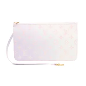 Like New Microchipped Louis Vuitton Monogram Spring In The City Neverfull MM GM Pochette Sunrise Pastel