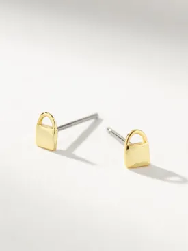 Lock Stud Earrings