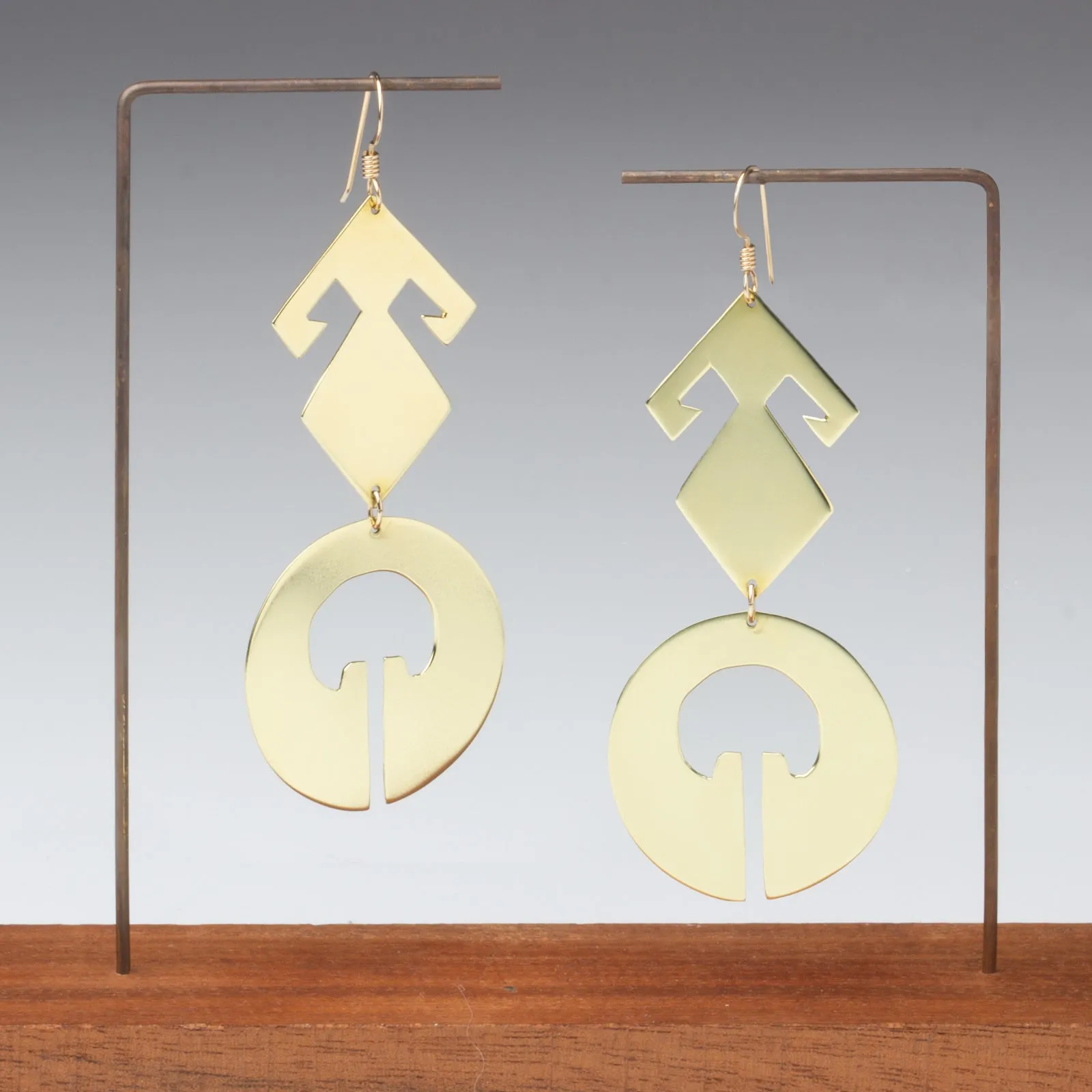 Long Brass Dangles