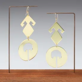 Long Brass Dangles