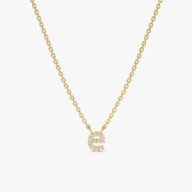 Lowercase Diamond Initial Necklace, Mavis