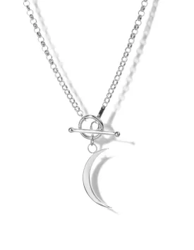 Lunar Toggle Necklace <br> Silver