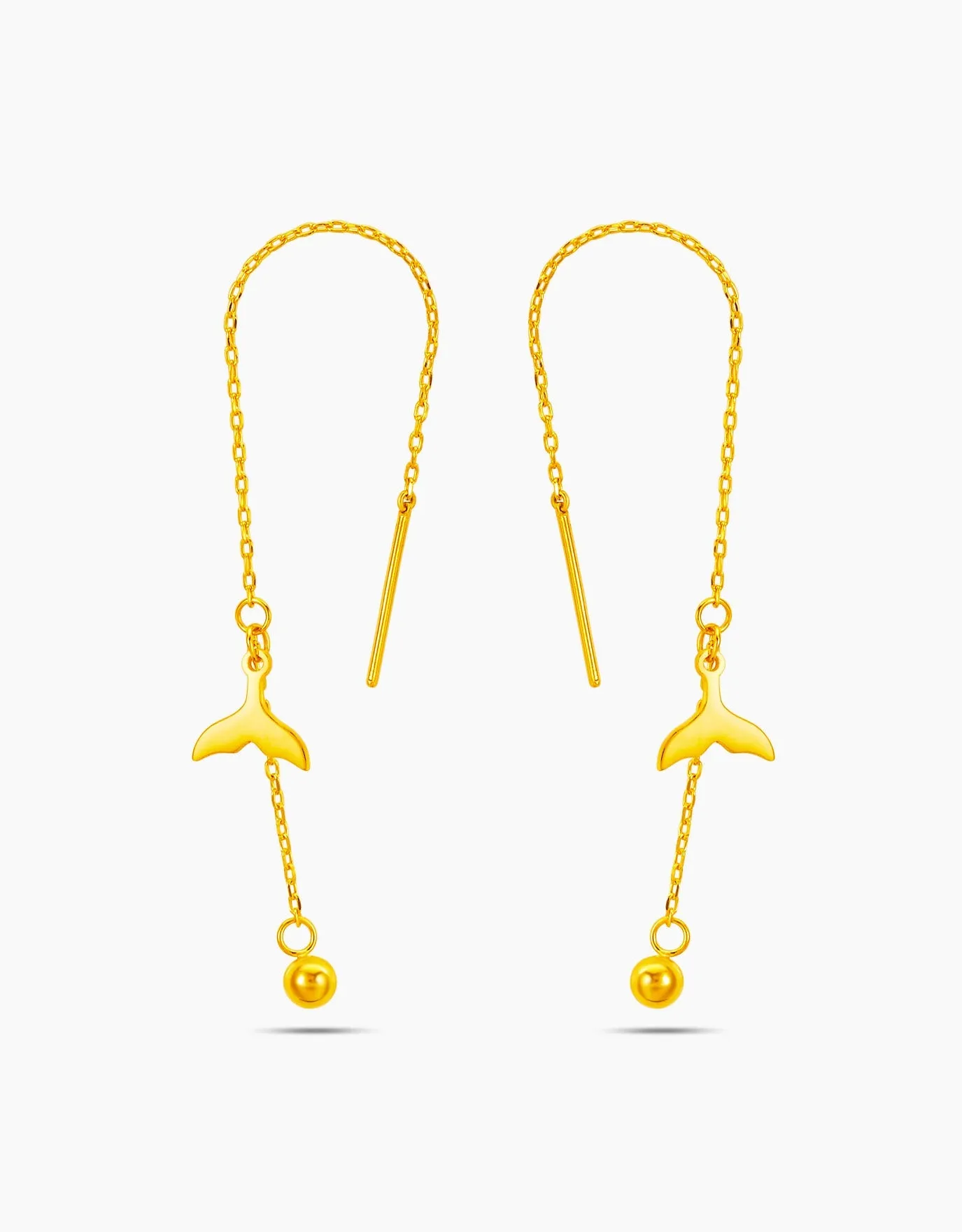 LVC 9IN Ariel 999 Gold Drop Earrings