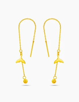 LVC 9IN Ariel 999 Gold Drop Earrings