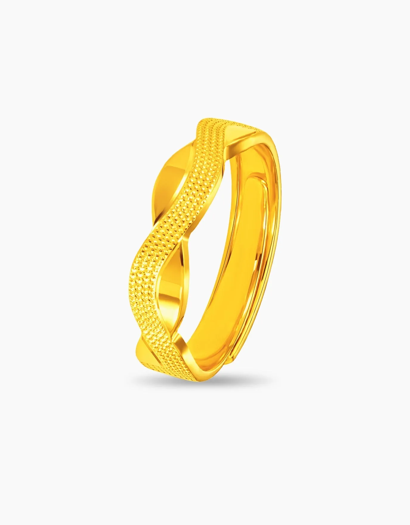 LVC 9IN Wavea 999 Gold Ring