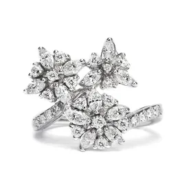 Mandevilla Ring with Natural Diamonds