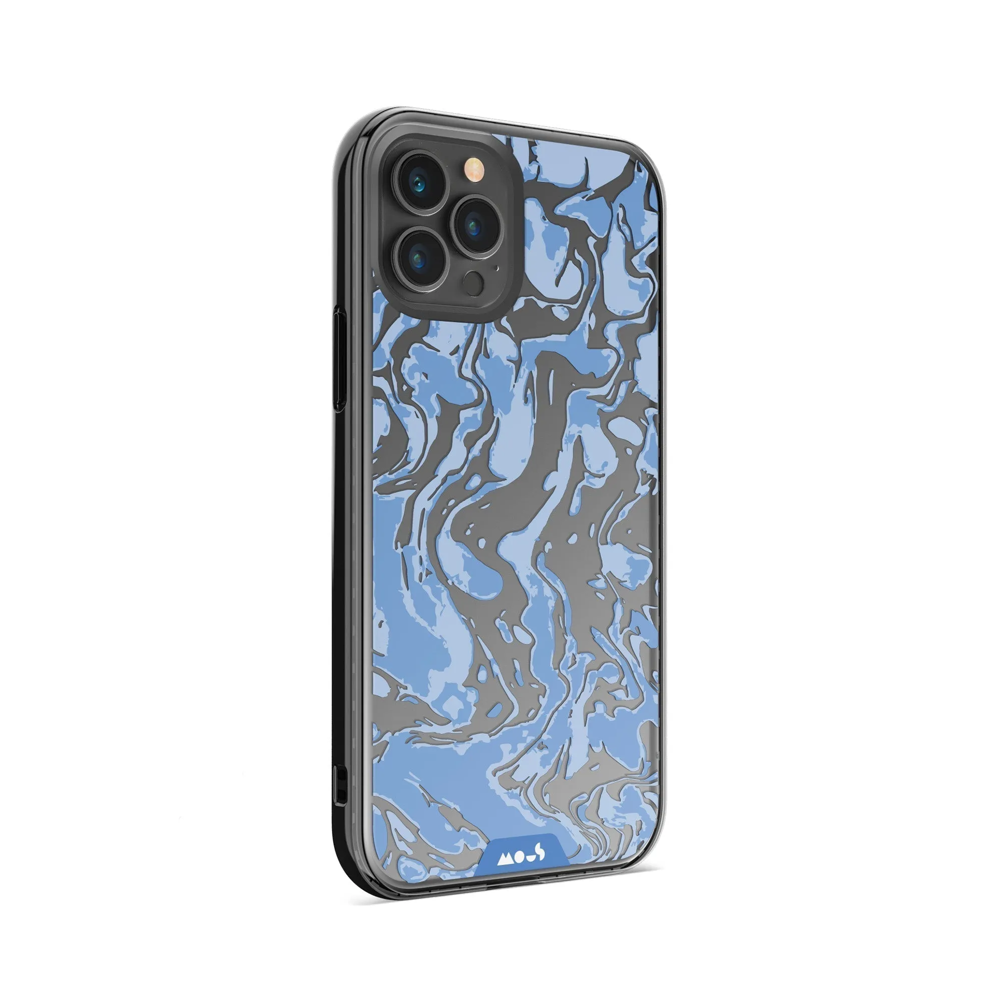 Marbled Sky Blue Printed Phone Case - Clarity