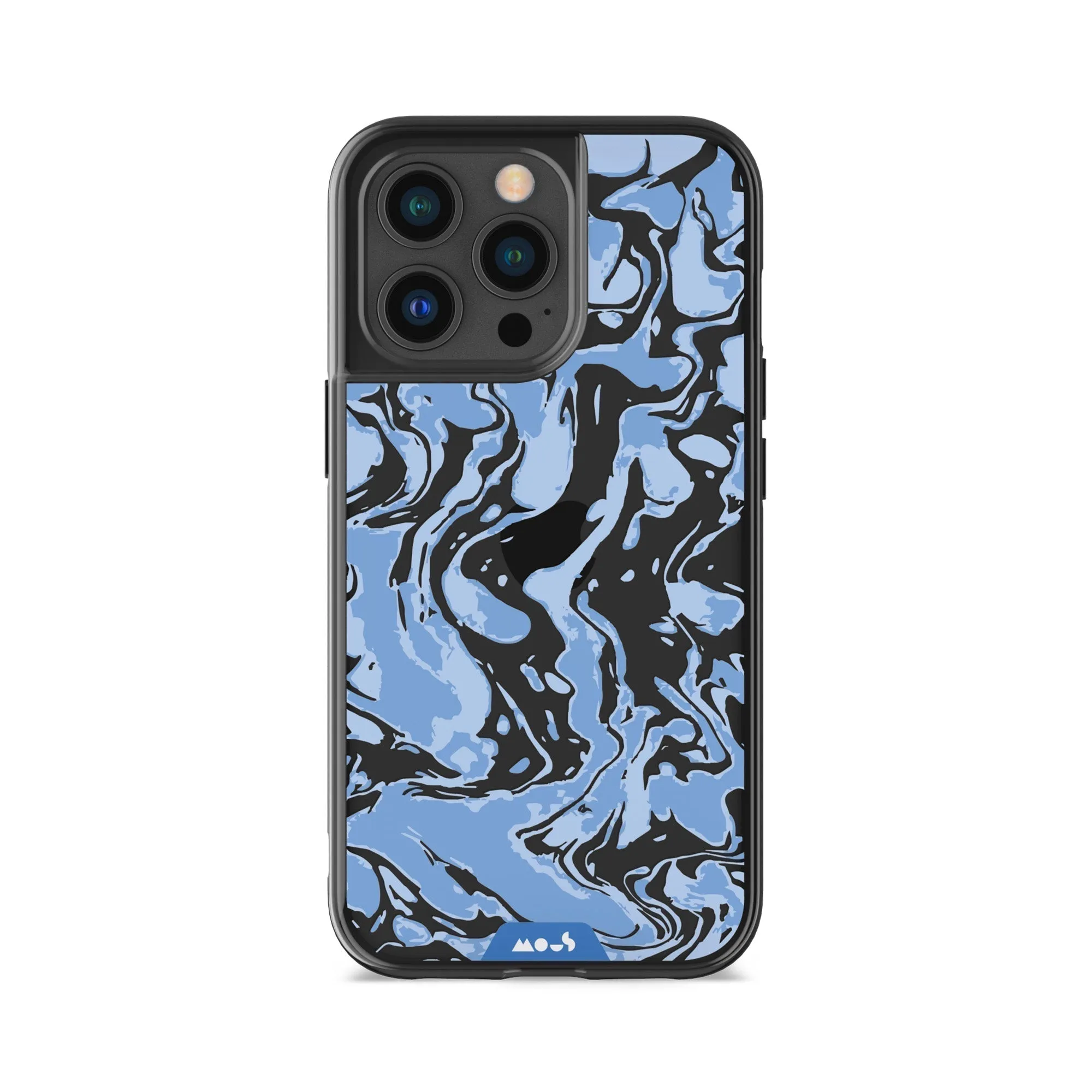 Marbled Sky Blue Printed Phone Case - Clarity