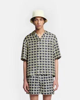 Maxton - Printed Silk-Twill Shirt - Diamond Check