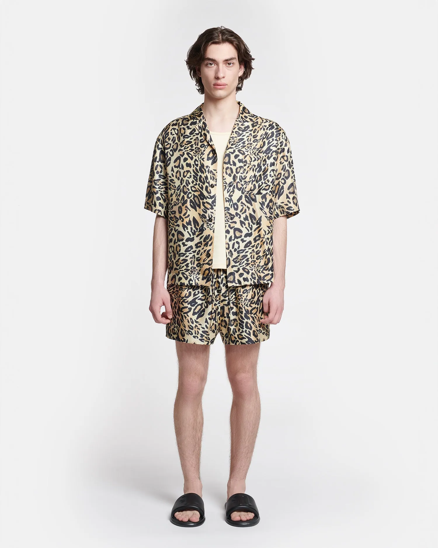 Maxton - Printed Twill-Silk Shirt - Leopard