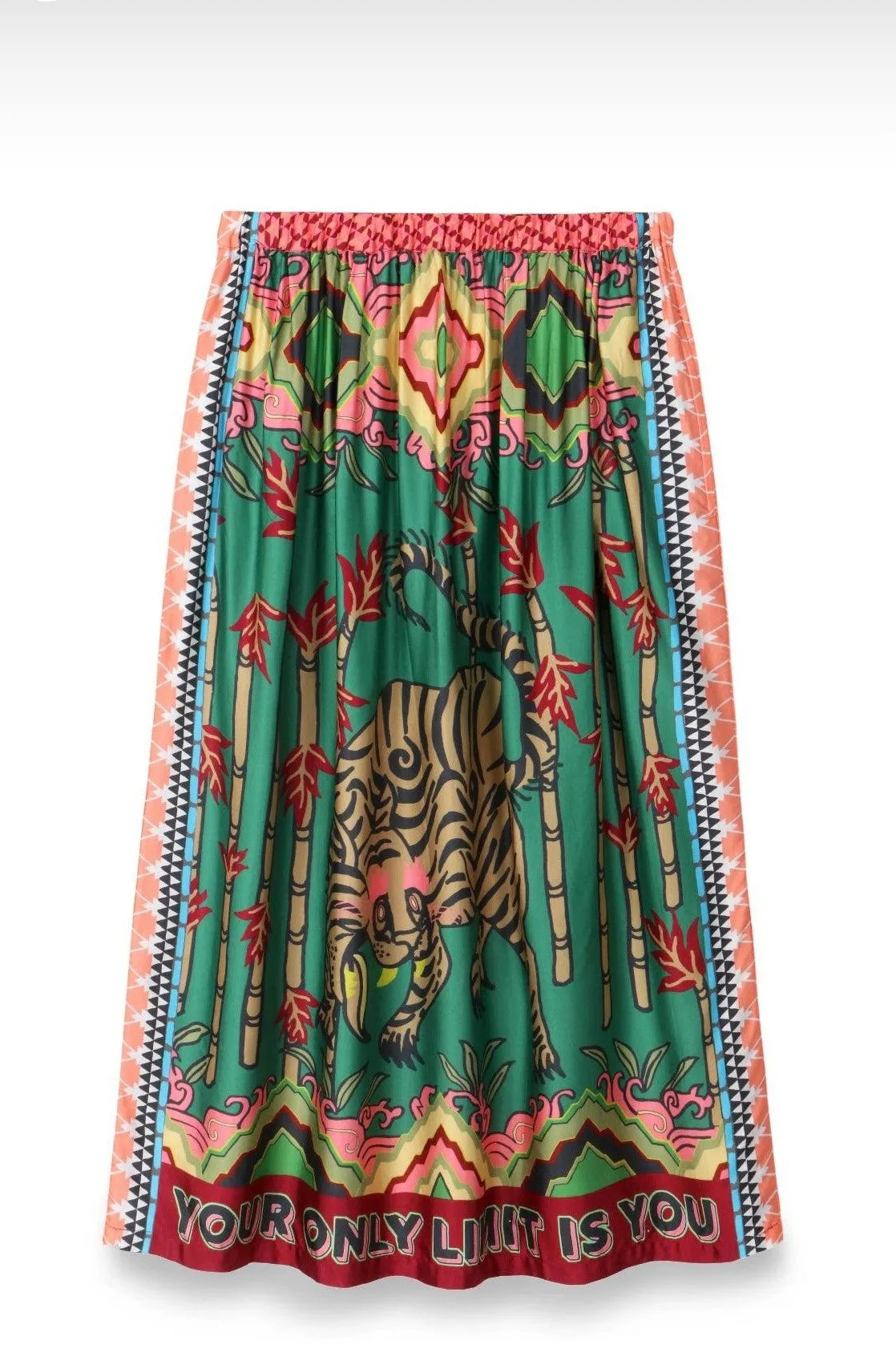 Me369 - Joy Printed Midi Skirt - Forest Spirit