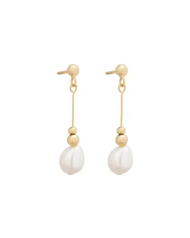 Meghan Pearl Dangle Earrings