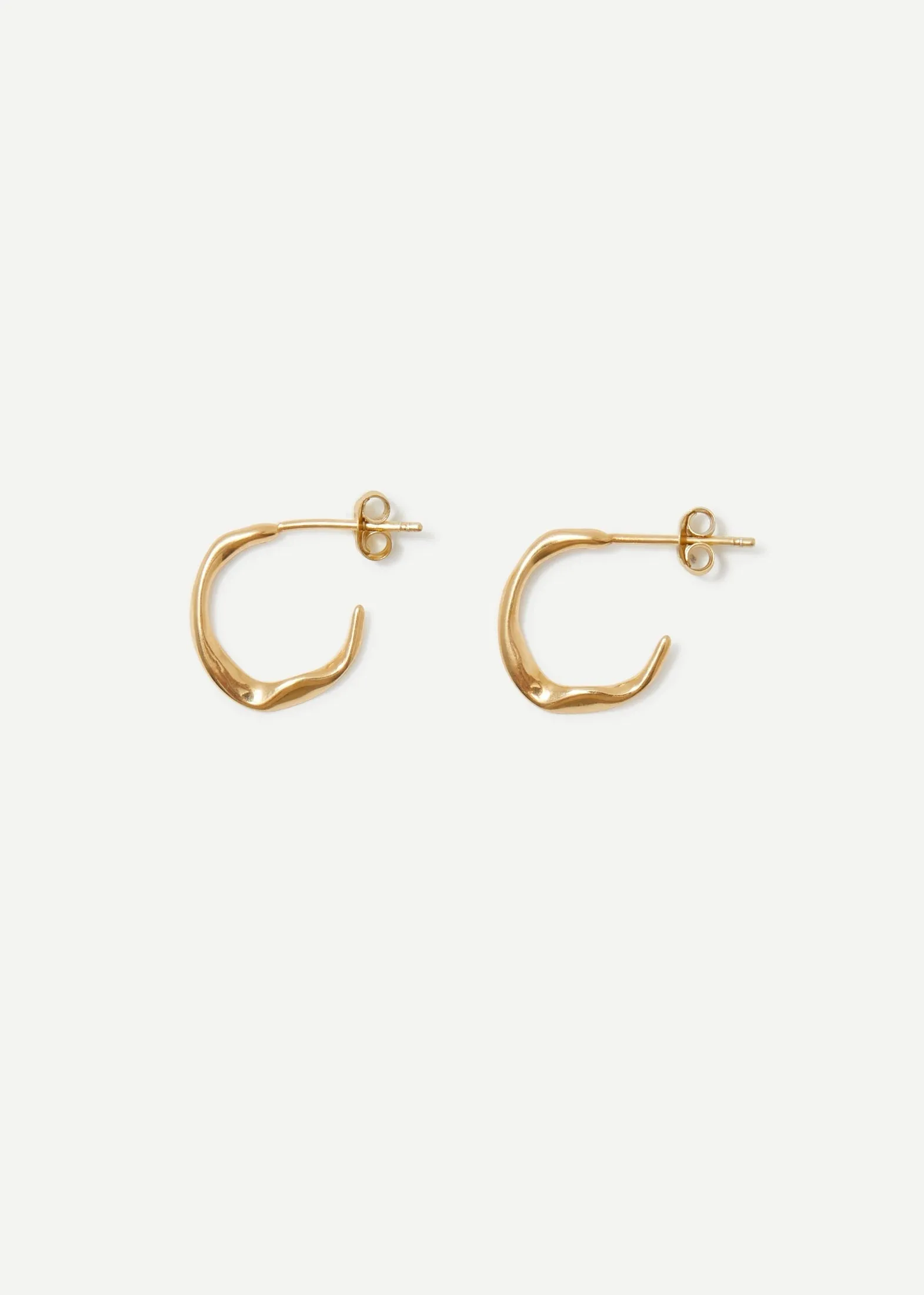 Molded Organic Hoop Earring Midi