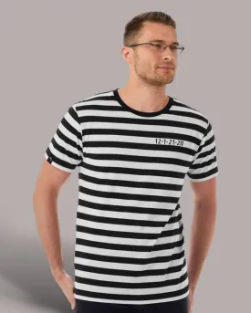 MTS M109/210 ― Weiches Unisex Stripy T-Shirt - Schwarz / Weiß