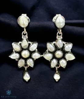 Nevada Silver Gemstone Earrings (Pearl)