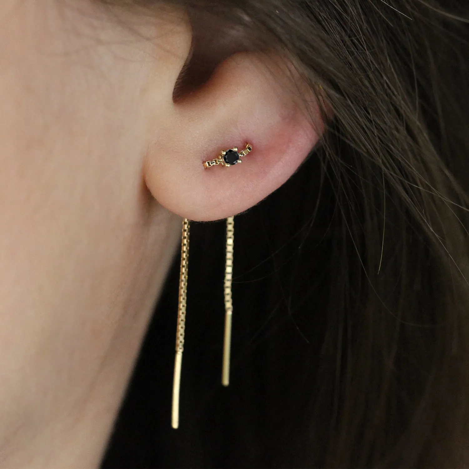 Nina Earring Black diamond