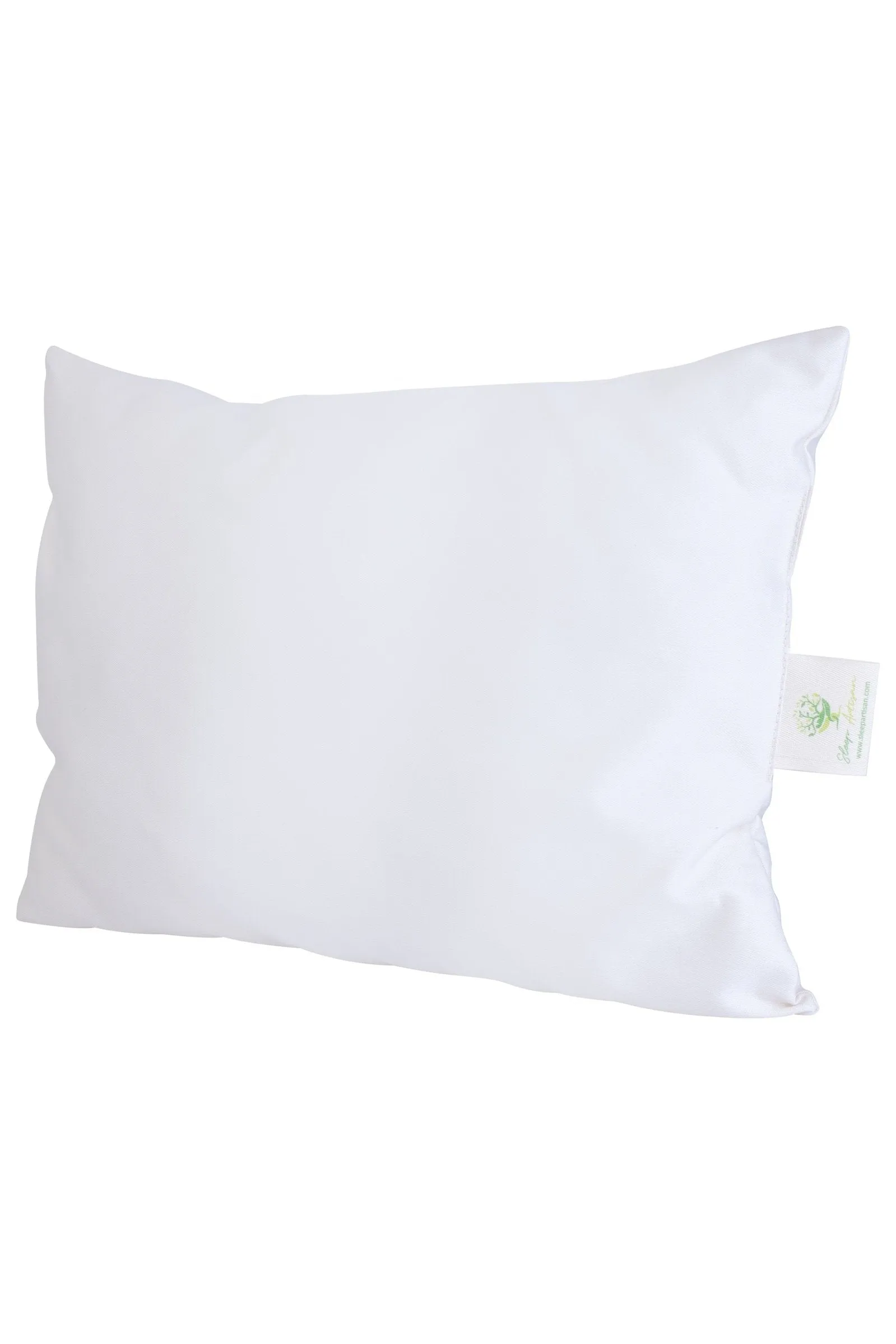 Organic Cotton Cover Toddler Pillow - Small Pillow for Travel - Made in USA