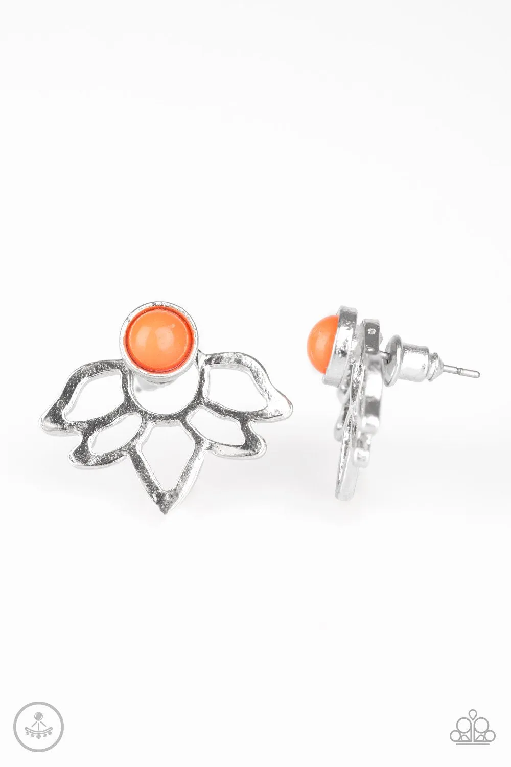 Paparazzi Accessories  - Lotus Breeze #L11 - Orange Earrings