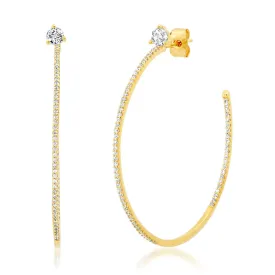 Pavé Hoops With Cz | 45mm