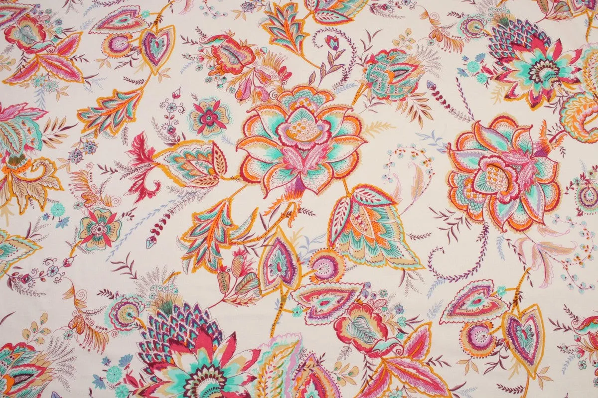 Printed Cotton Voile - Watercolor Paisley