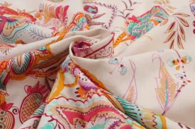 Printed Cotton Voile - Watercolor Paisley