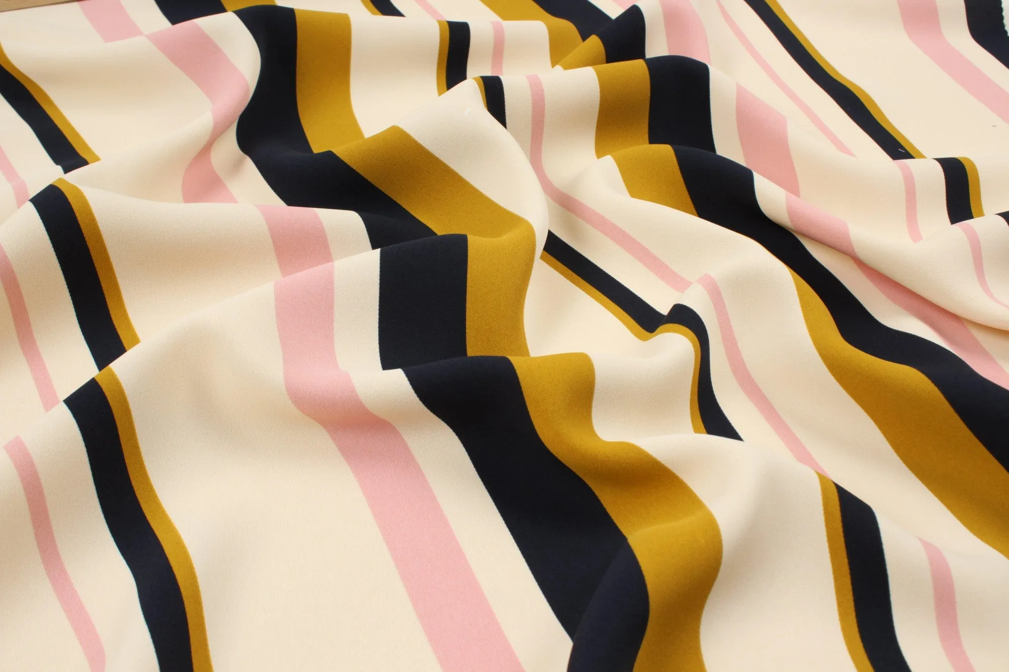 Printed Matt Satin - Vertical Stripes