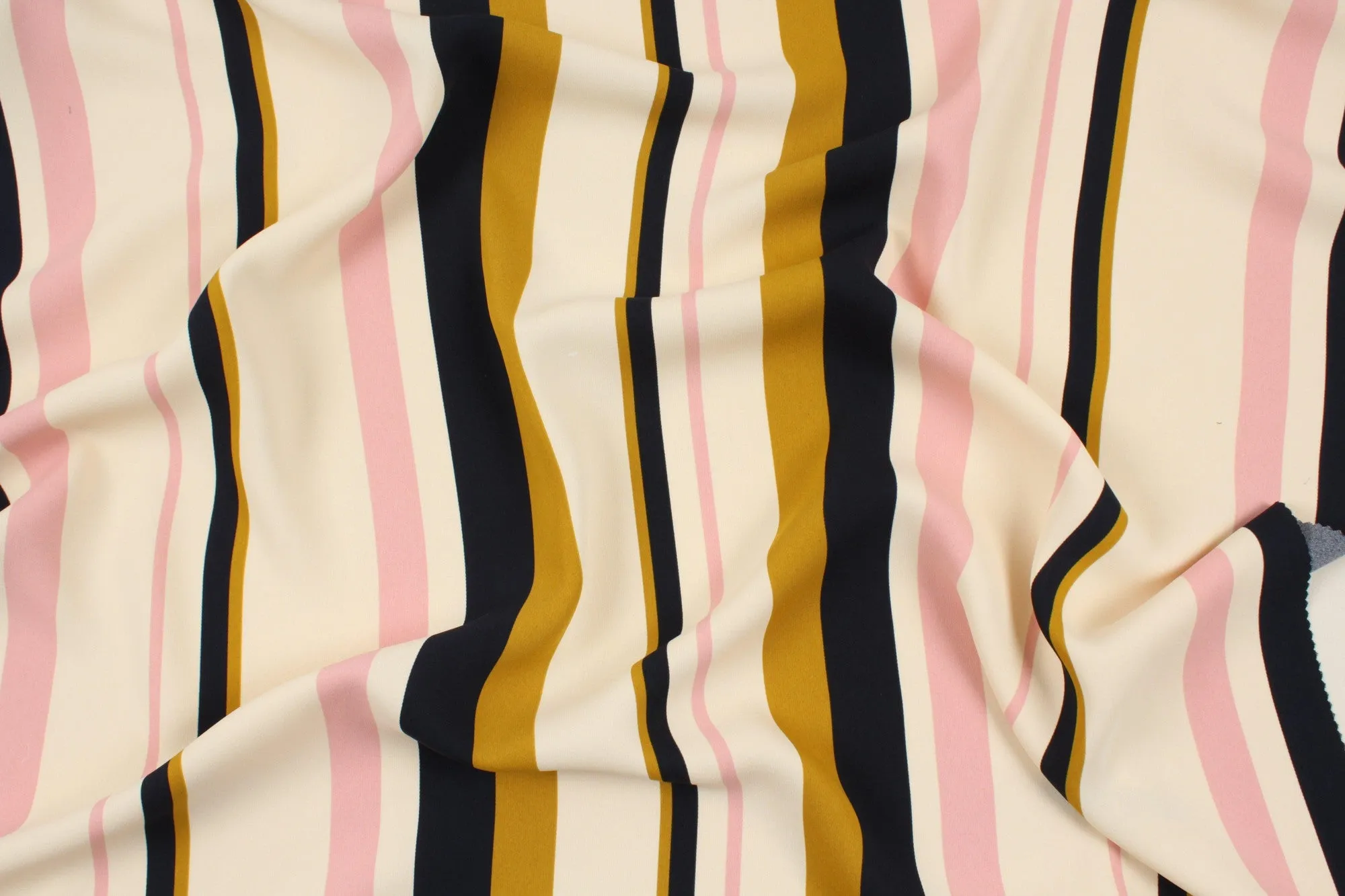 Printed Matt Satin - Vertical Stripes