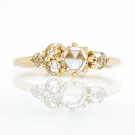 'Quinn' Rose Cut Diamond Cluster Ring