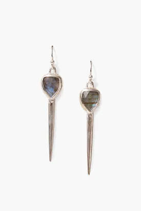 Rahel Dagger Earrings Labradorite