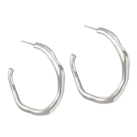 Rio Hoops - Large - Silver