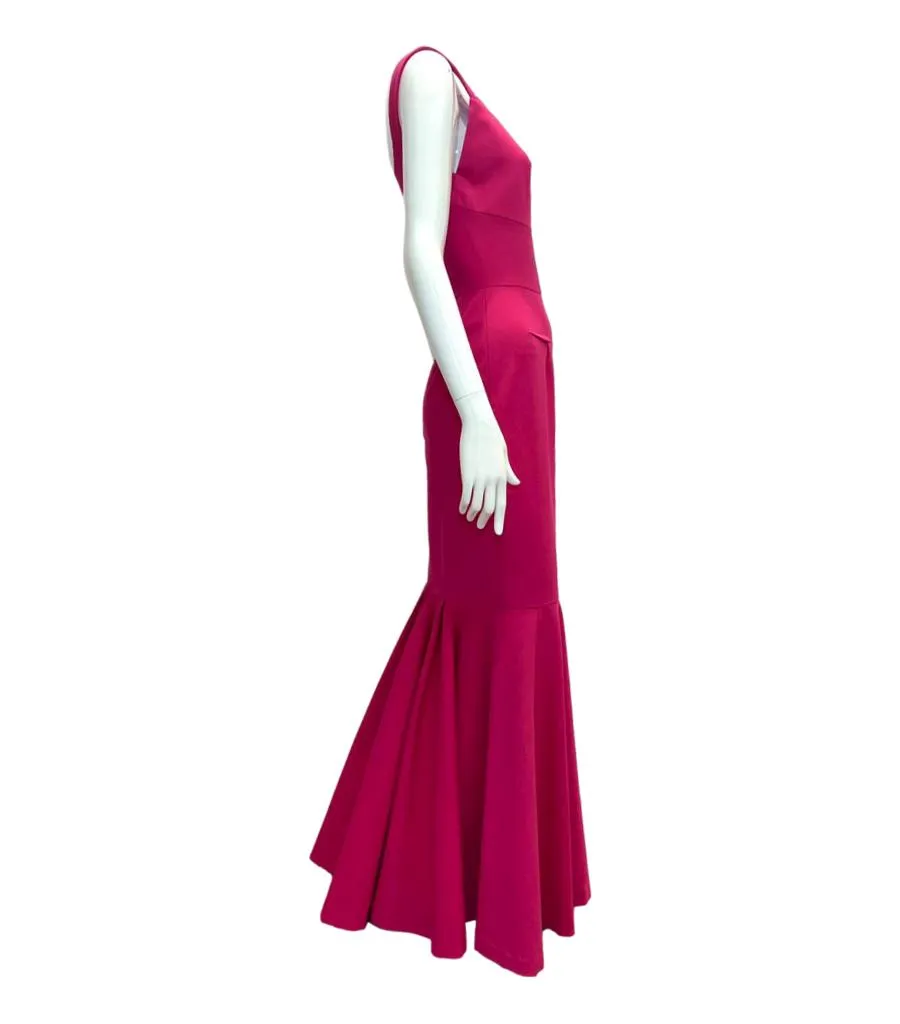 Roland Mouret Ltd Edition For Harrods Fluted Gown. Size 10UK