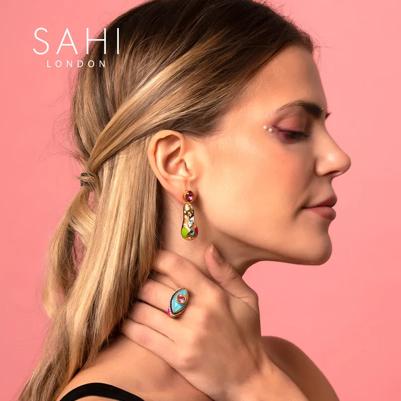 Sahi Love Affair Teardrop Drop Earrings