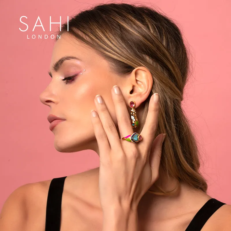 Sahi Love Affair Teardrop Drop Earrings