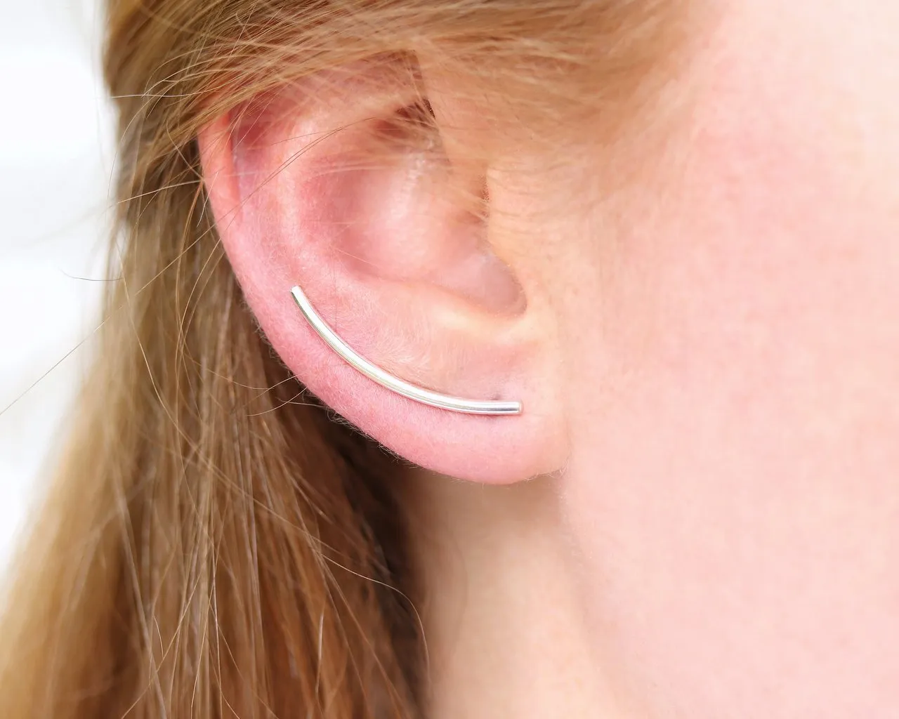 Sloane Modern Ear Climbers (Silver)