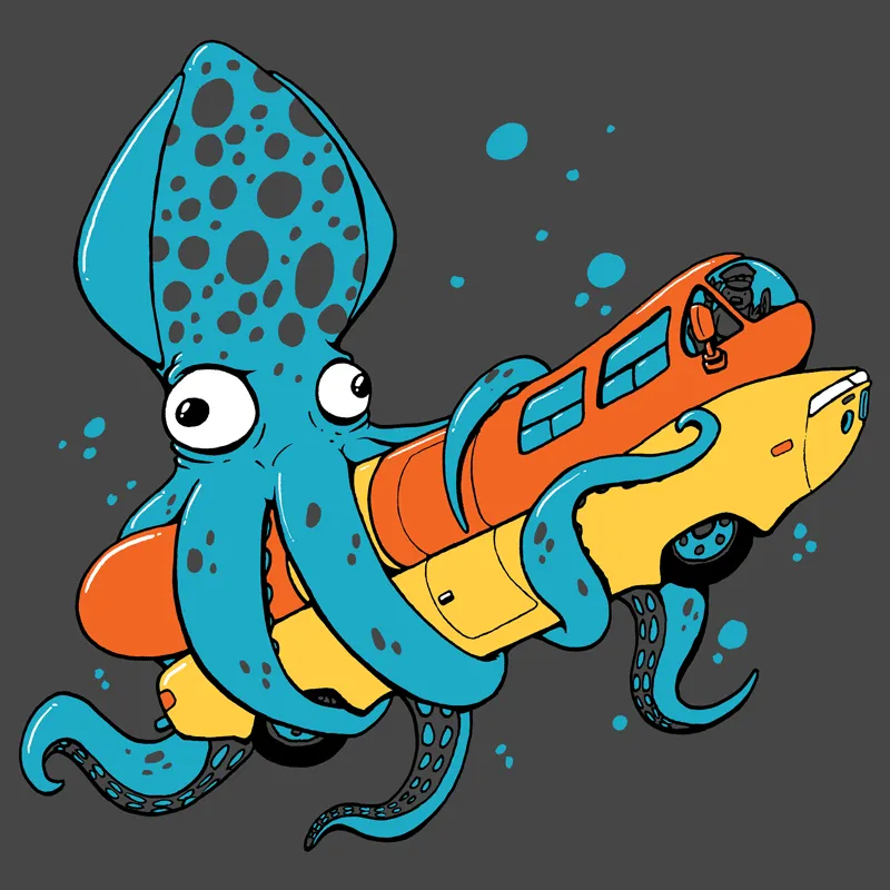 Squid Vs. Weinermobile Shirt