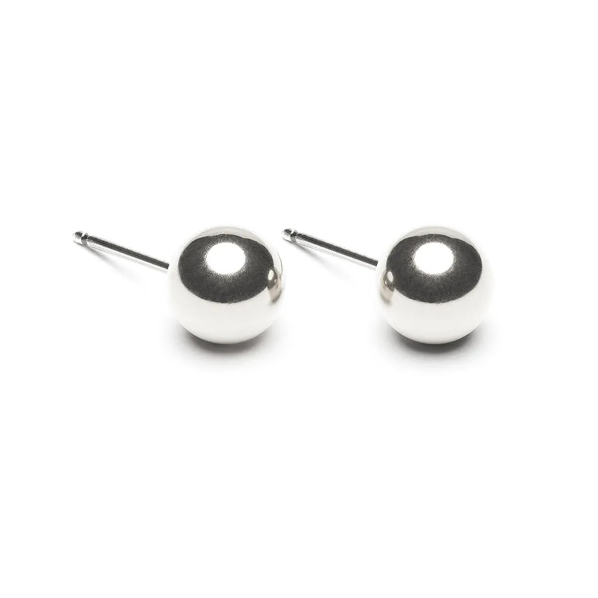 Sterling Silver 7 mm Ball Stud Earrings