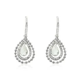 Sterling Silver Beaded Briolette Earrings