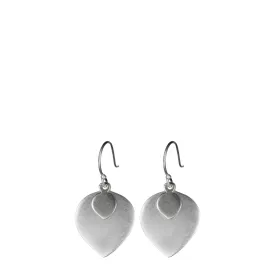 Sterling Silver Double Lotus Petal Earrings