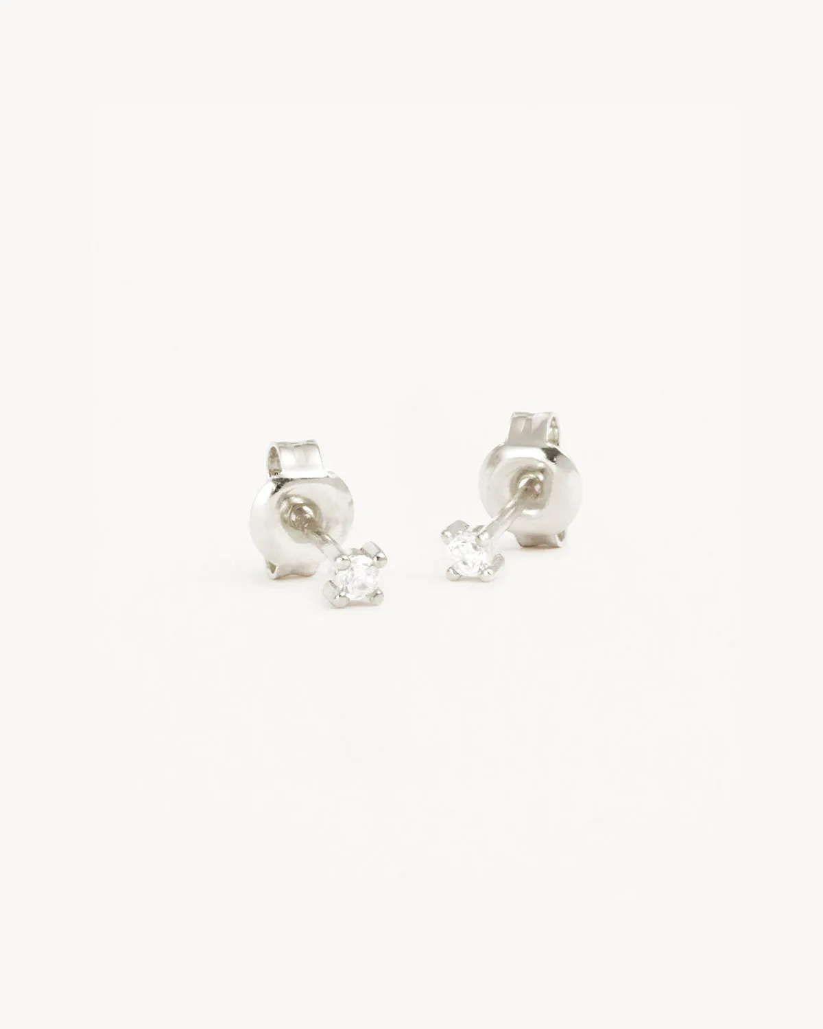 Sterling Silver Pure Light Stud Earrings