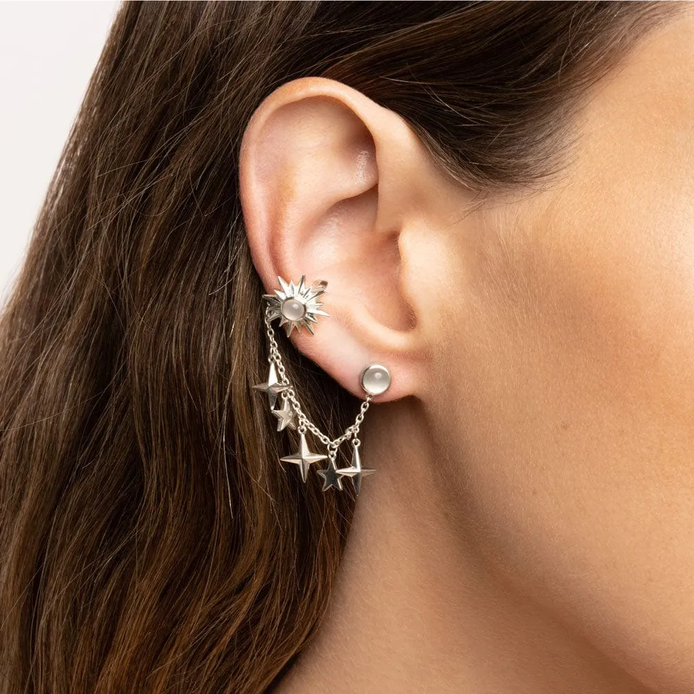 Sun, Moon & Stars Ear Cuff Chain